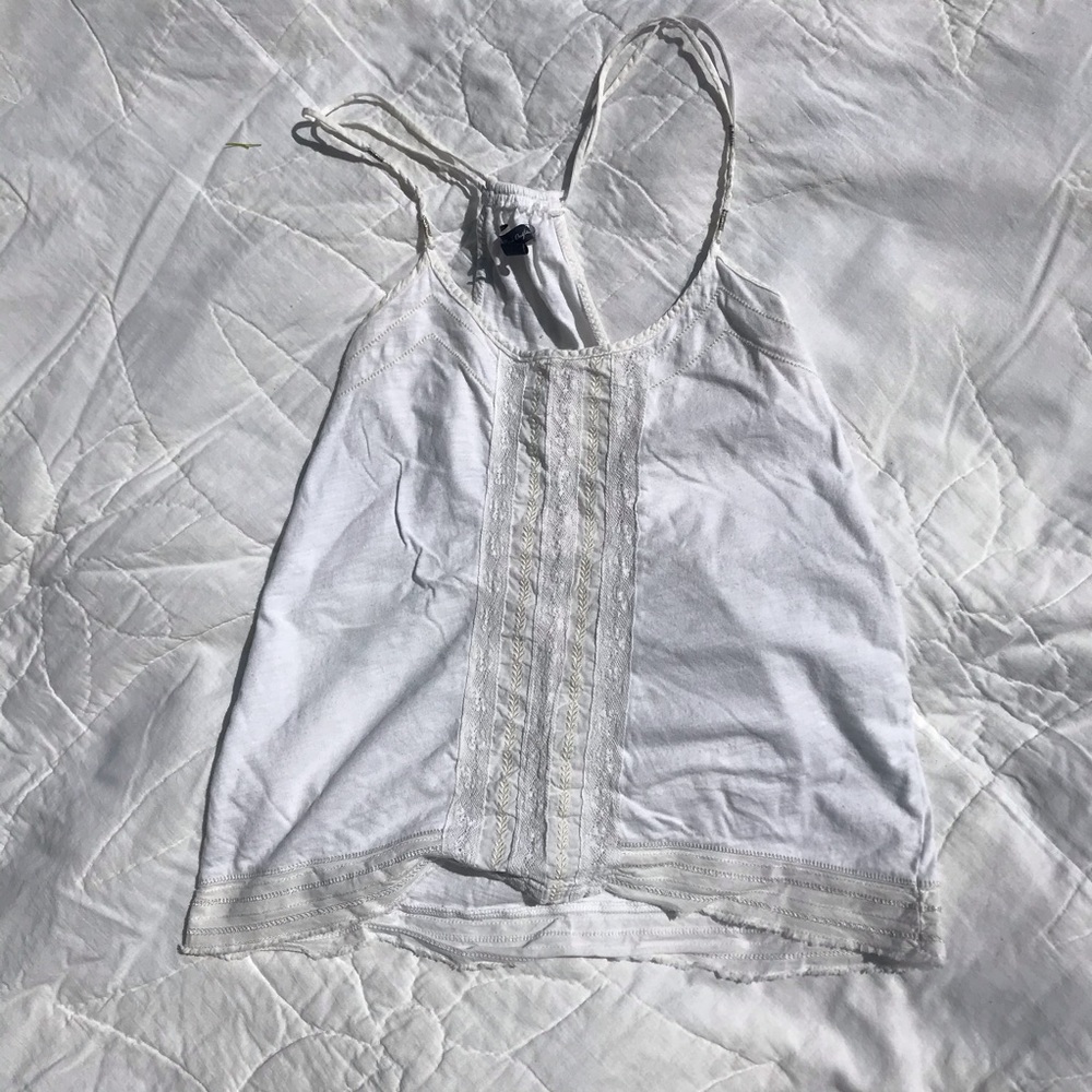 American Eagle white racer back tank sz XS